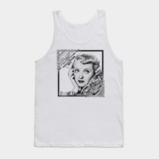 Bette Davis in Black & White Frame Concept Tank Top